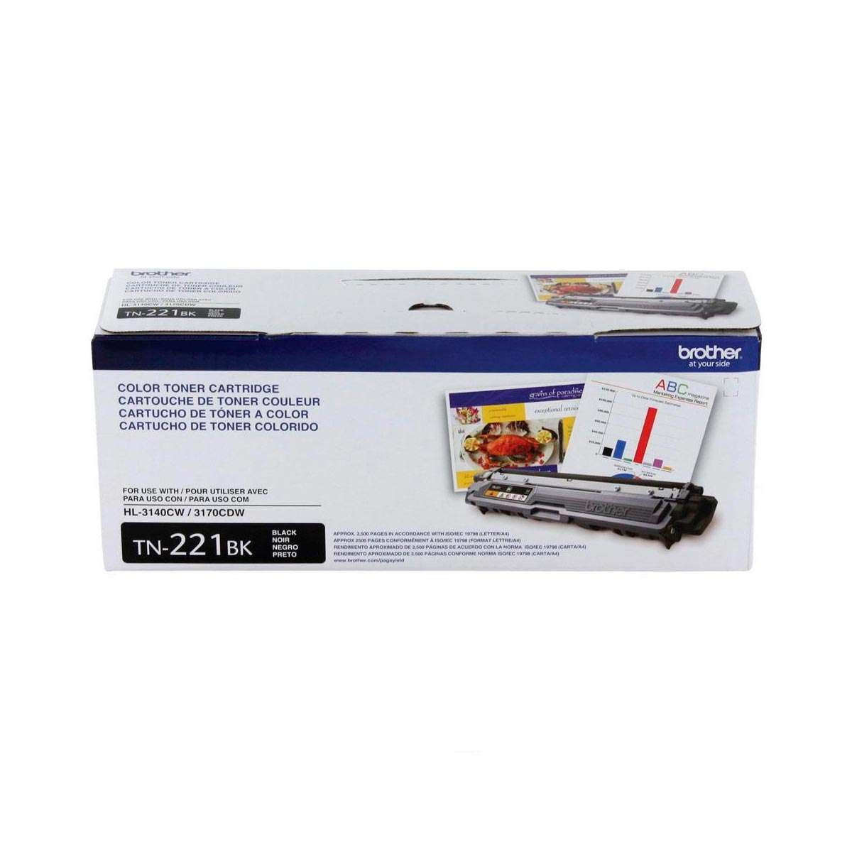 Brother TN450 - Alto rendimiento - negro - original - caja - cartucho de tóner - para Brother DCP-7060, 7065, HL-2220, 2230, 2240, 2270, 2275, 2280, MFC-7240, 7360, 7460, 7860