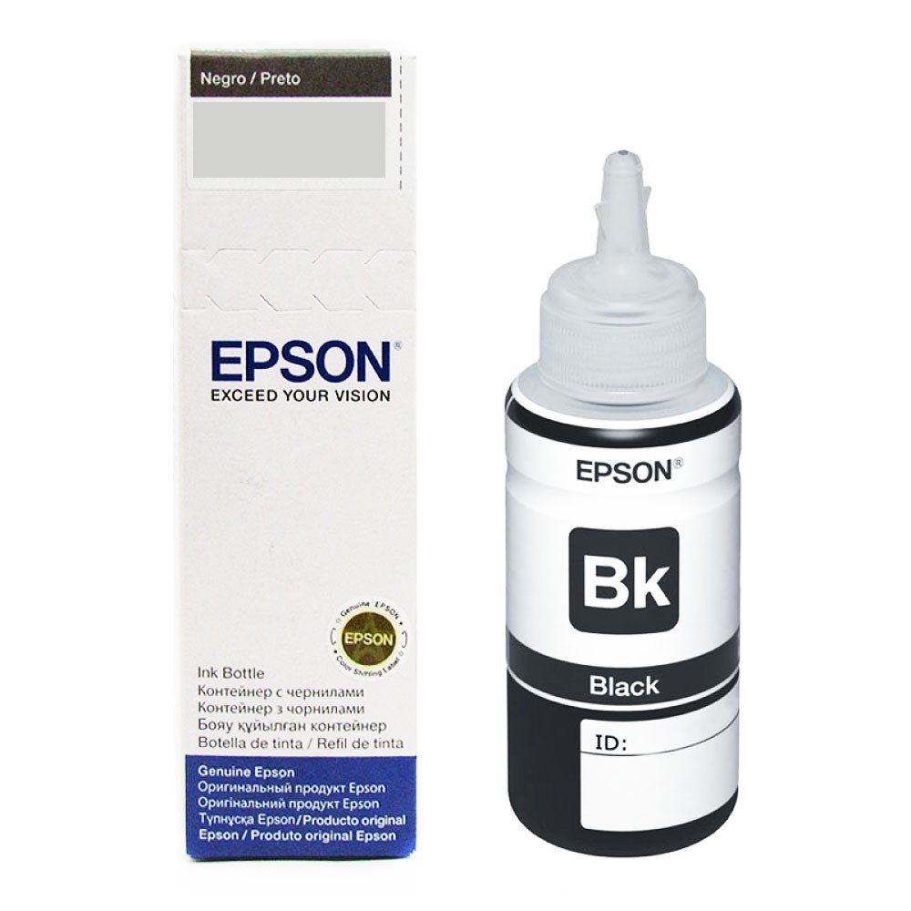 Epson T673 - Negro - original - recarga de tinta - para Epson L1800, L800, L805, L810, L850; EcoTank L1800