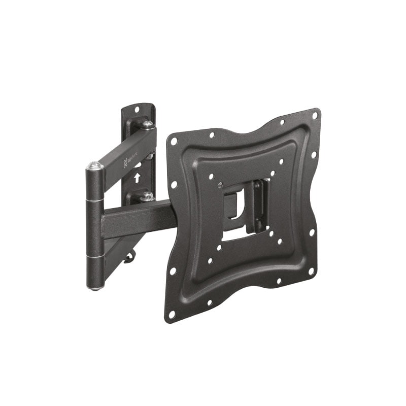 Klip Xtreme KPM-875 - Kit de montaje (placa de contacto, soporte para montaje en pared, brazo oscilante doble) - para pantalla plana - acero con recubrimiento en polvo - negro - tamaño de pantalla: 13"-46" - interfaz de montaje: hasta 400 x 400 mm - se pu