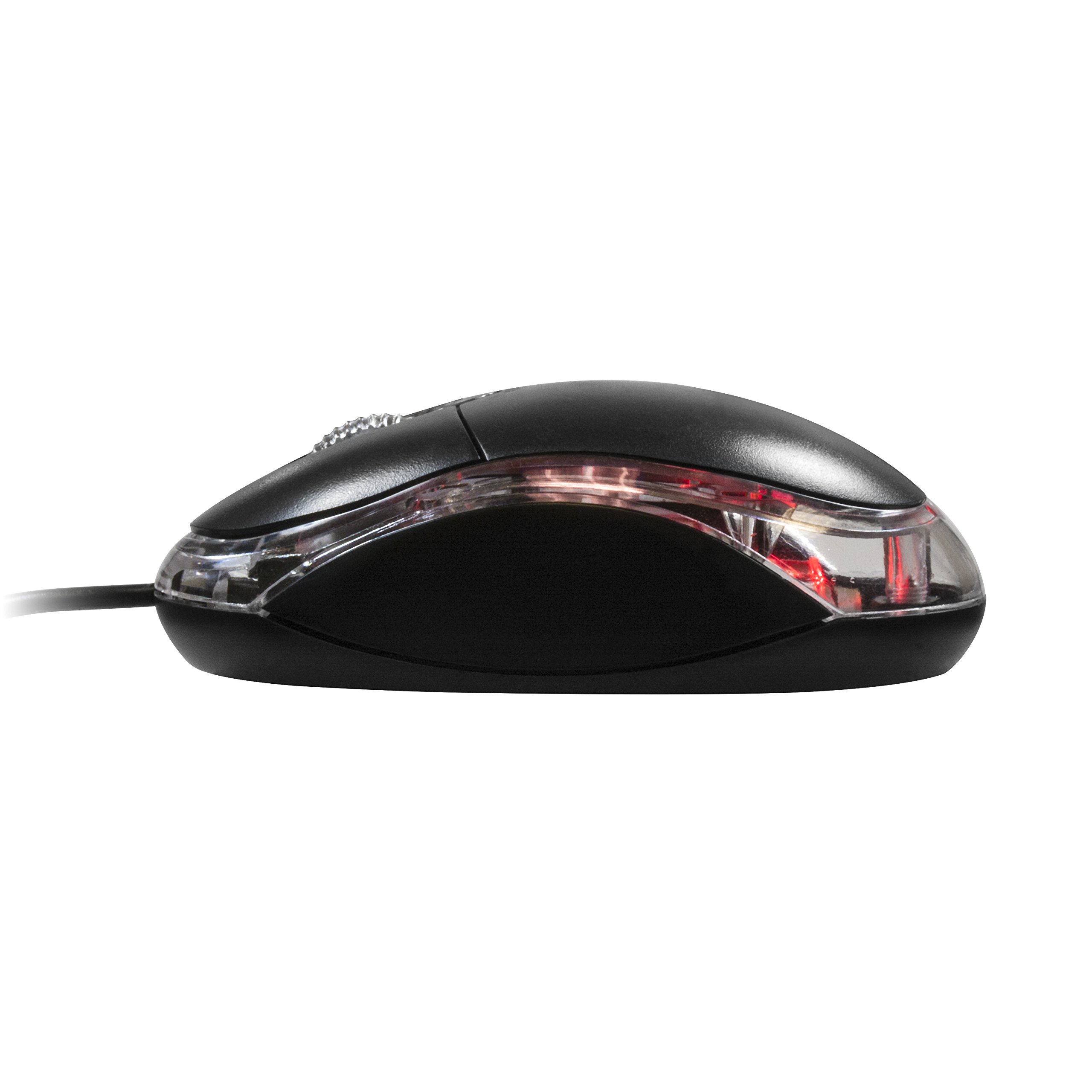Xtech - Mouse - Wired - USB - Black - 3D optical