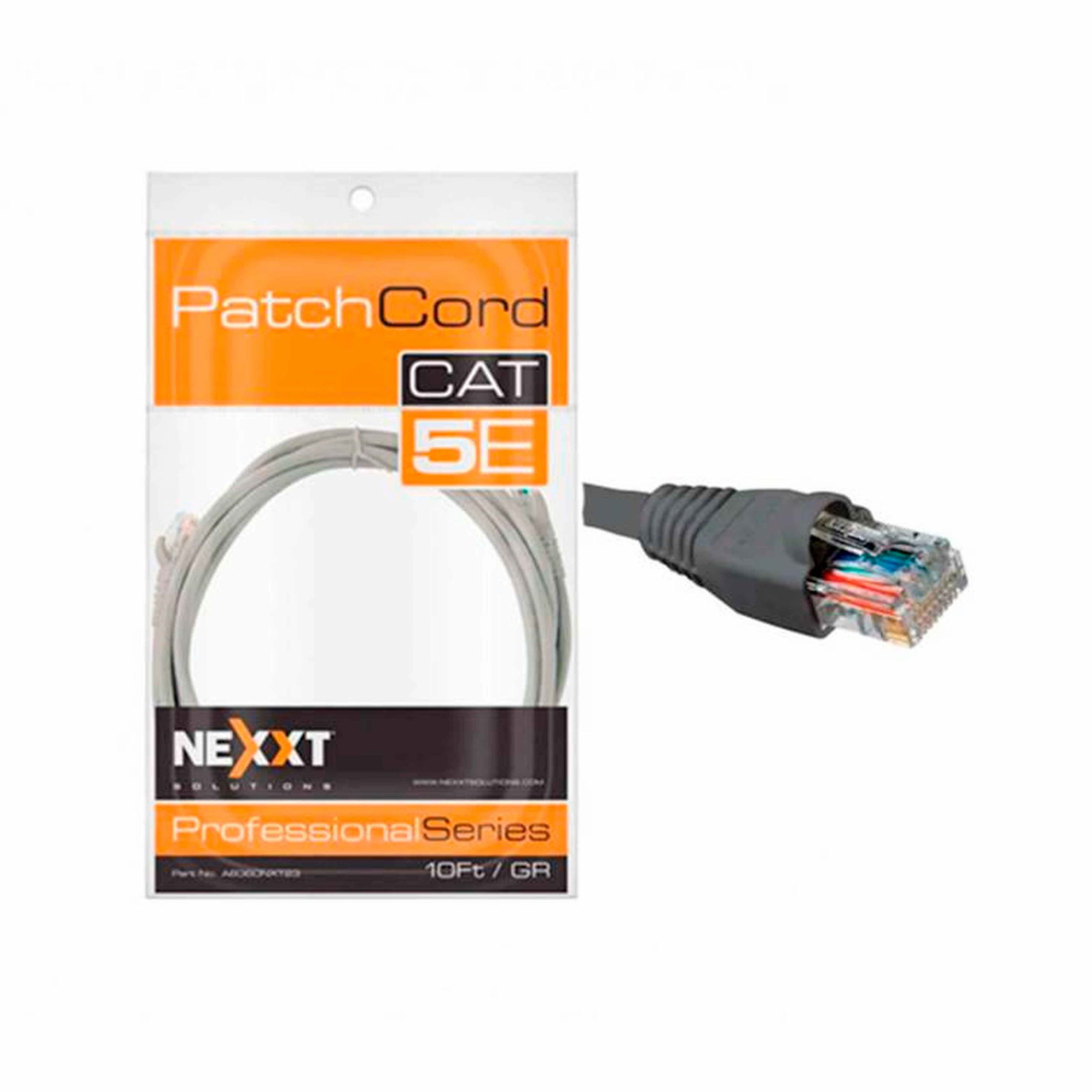 Nexxt Patch Cord Cat5e 10Ft. GR
