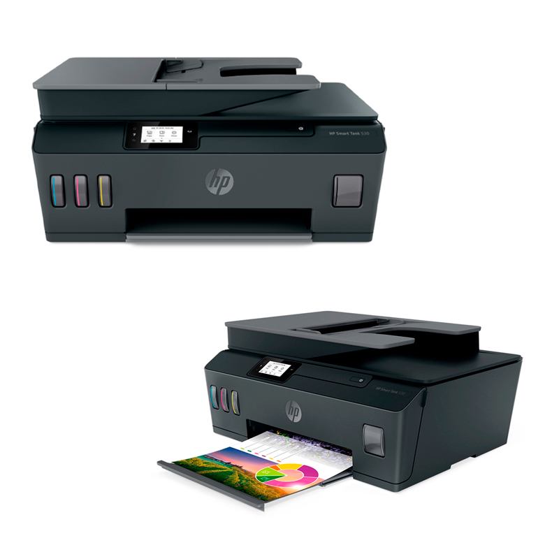 HP Smart Tank - Impresora / Escáner / Copiadora - Chorro de tinta - Color - Bluetooth / Host USB / Wi-Fi / USB 2.0 / LAN - Duplexador automático - Incluye insumos en cajas - imprime 6000 páginas color / 2000 blanco y negro