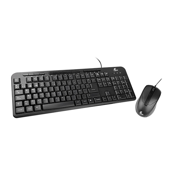 Xtech - Keyboard - Wired - Spanish - USB - Black - Standard XTK-092S