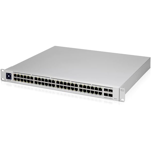 Ubiquiti UniFi Switch USW-48-POE - Conmutador - Gestionado - 48 x 10/100/1000 (32 PoE+) + 4 x Gigabit SFP - montaje en rack, sobremesa - PoE+ (195 W)