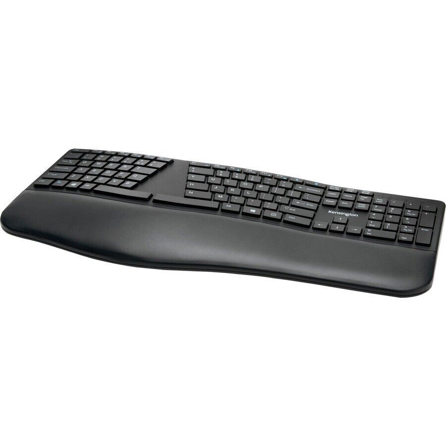 Kensington Pro Fit Ergo Wireless Keyboard - Teclado - inalámbrico - 2.4 GHz, Bluetooth 4.0 - español - negro