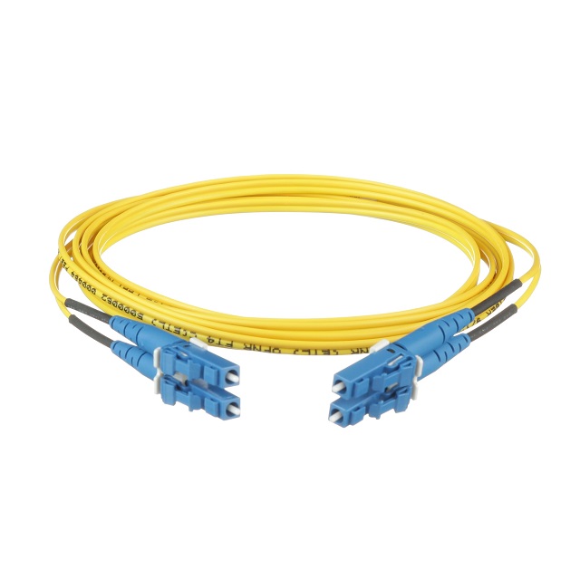 Panduit Opti-Core - Cable de interconexión - modo simple LC (M) a modo simple LC (M) - 2 m - fibra óptica - impresión a dos caras - 9/125 micrones - OS1/OS2 - elevador - amarillo