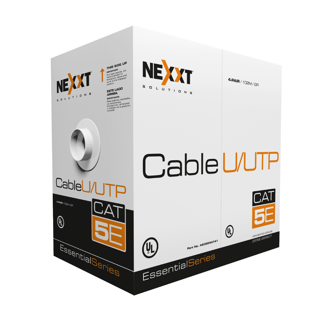 Nexxt Solutions Infrastructure - Bulk cable - UTP - 102 m RJ-45 - Gray - Cat5e 4P 25AWG CMX