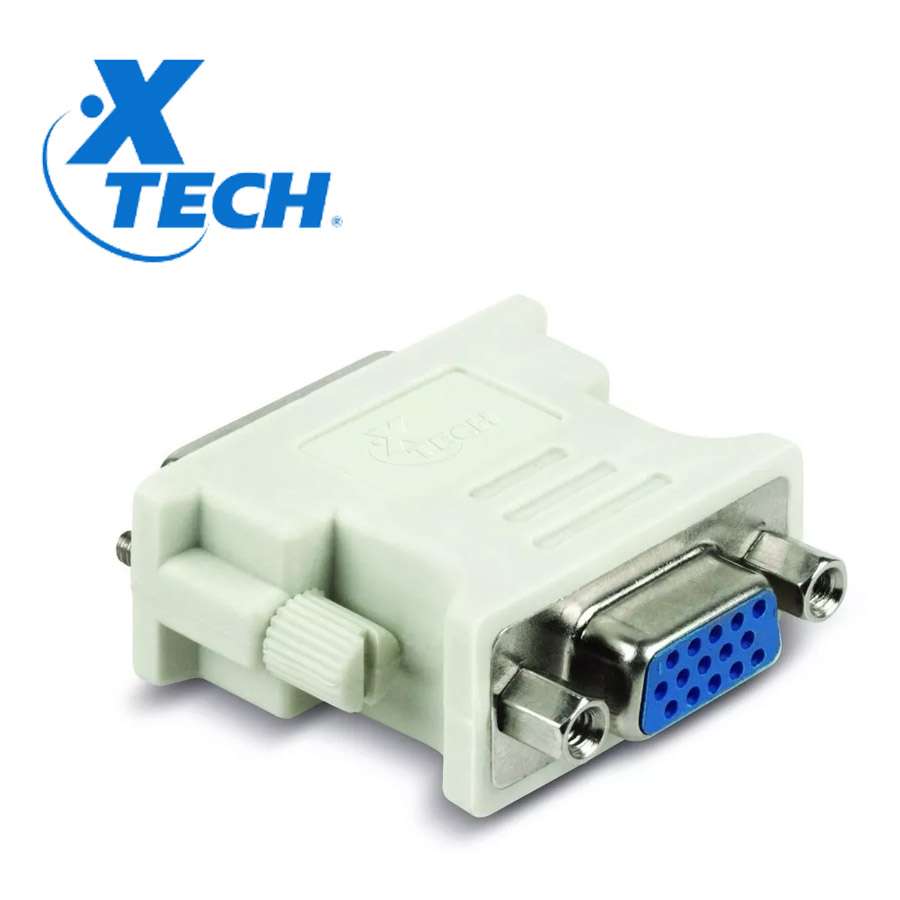 Xtech - Adaptador de pantalla - DVI-I (M) a HD-15 (VGA) (H)