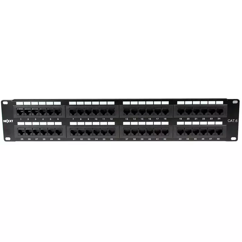 Nexxt - Tablero de conexiones - CAT 6 - 19" - 48 puertos