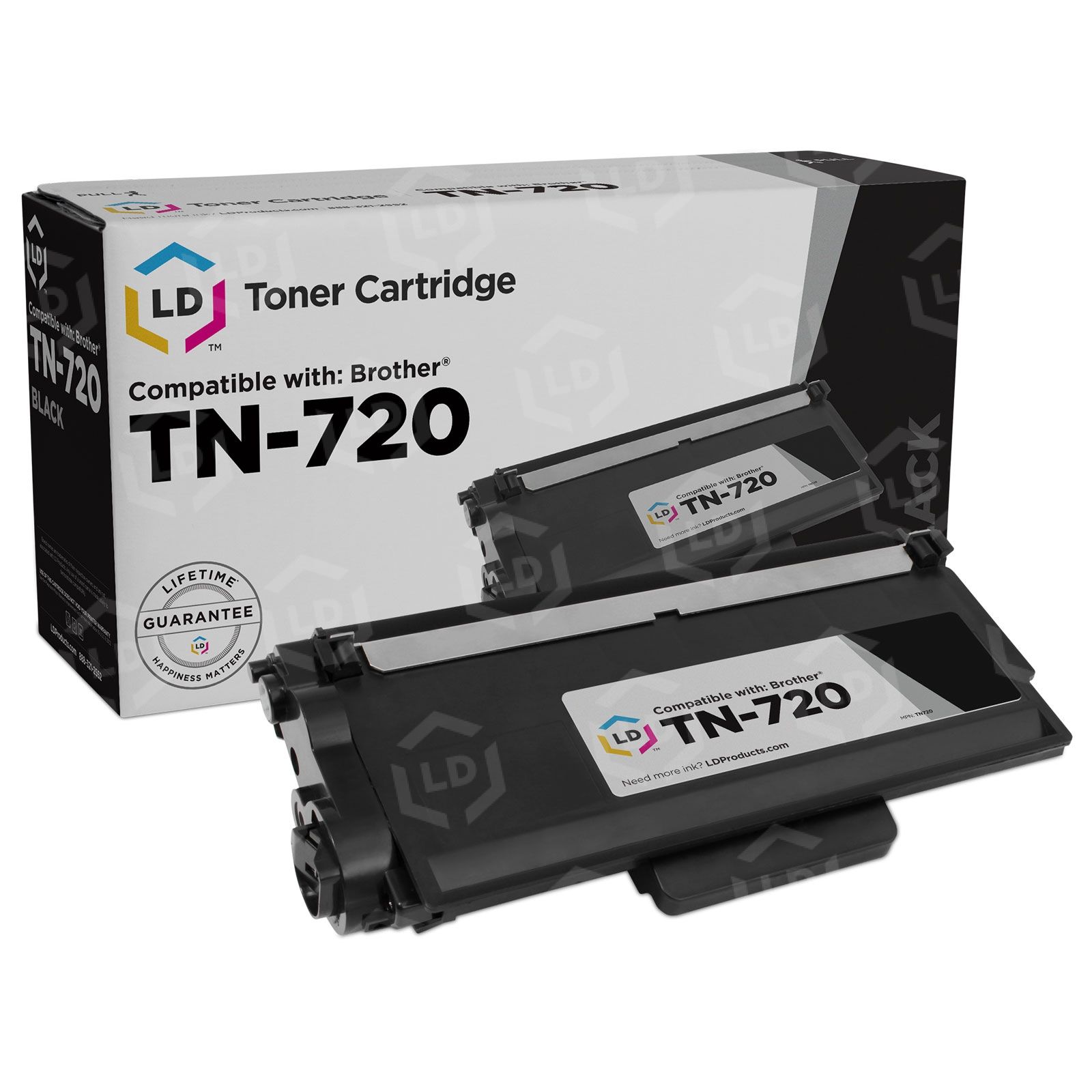 Brother TN720 - Negro - original - cartucho de tóner - para Brother DCP-8110, 8150, 8155, HL-5440, 5450, 5470, 6180, MFC-8510, 8710, 8910, 8950
