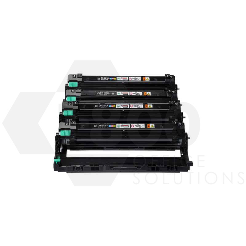 Brother DR221CL - Negro, color (cian, magenta, amarillo) - original - kit de tambor - para Brother HL-3140, HL-3170, HL-3180, MFC-9130, MFC-9330, MFC-9340
