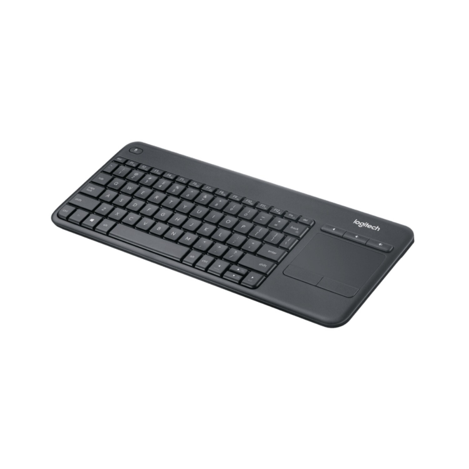 Logitech Wireless Touch Keyboard K400 Plus - Teclado - con panel táctil - inalámbrico - 2.4 GHz - negro