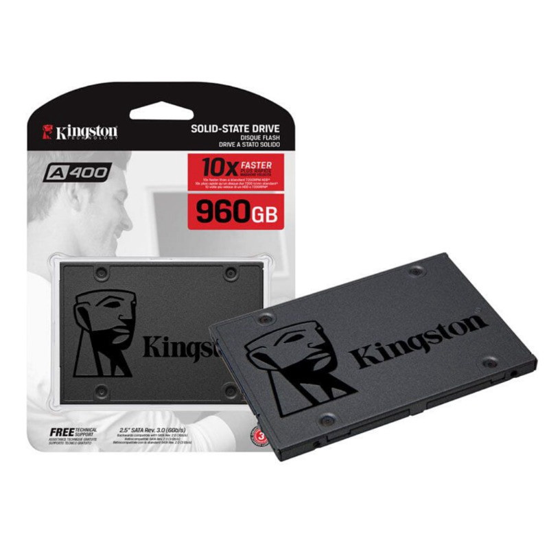 Kingston A400 - SSD - 960 GB - interno - 2.5" - SATA 6Gb/s