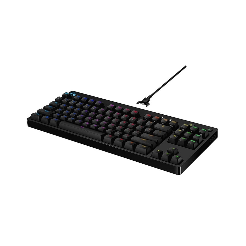 Logitech G Pro Mechanical Gaming Keyboard - Teclado - retroiluminación - USB - interruptor: GX Blue Clicky - negro
