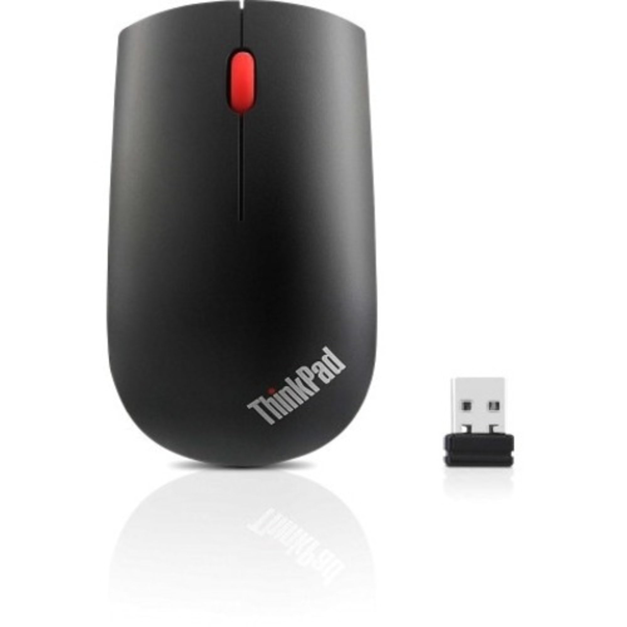 Lenovo ThinkPad Essential Wireless Mouse - Mouse - laser - 5 buttons - wireless - 2.4 GHz - USB wireless receiver - for Tablet 10; ThinkCentre M71X; ThinkPad L380; L380 Yoga; L480; L580; T480; T580; X380 Yoga