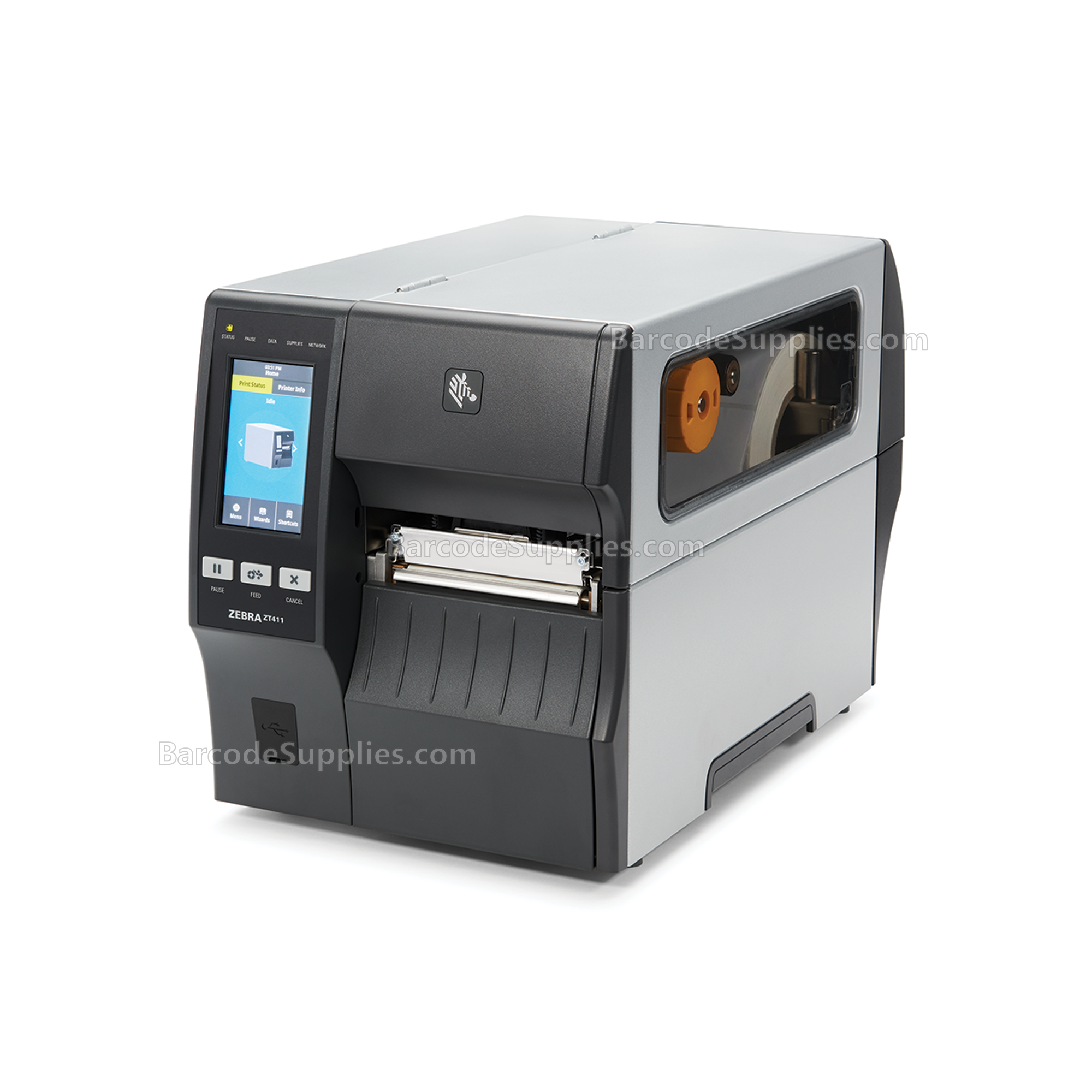 ZEBRA ZT411 TT Printer, 203 dpi, US Cord, Serial, USB, 10/100 Ethernet, Bluetooth 4.1/MFi, USB Host, EZPL  