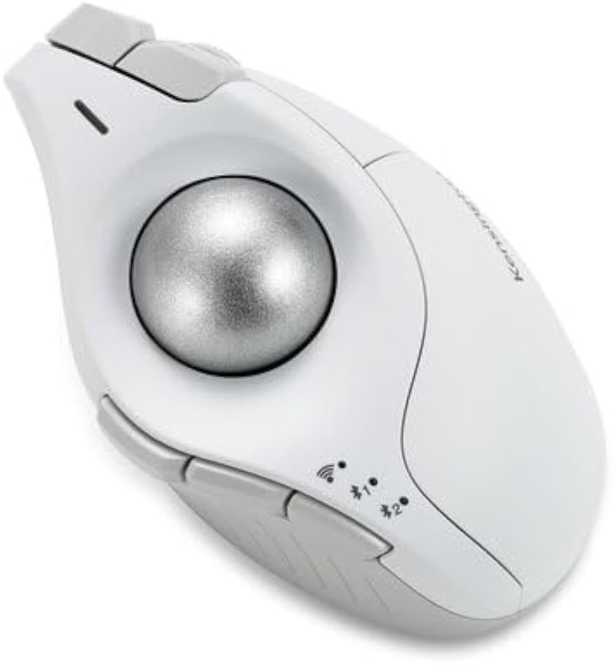 Kensington Pro Fit Ergo Vertical Wireless Mouse - Ratón vertical - ergonómico - diestro - 6 botones - inalámbrico - receptor inalámbrico USB - gris