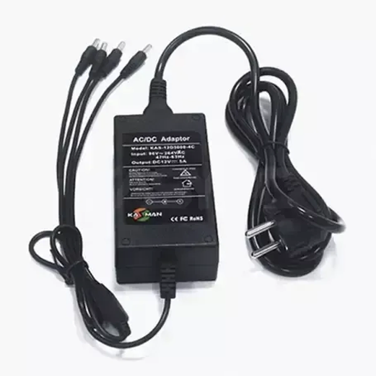 Folksafe - Power adapter kit - 4-channel 12VDC 5A