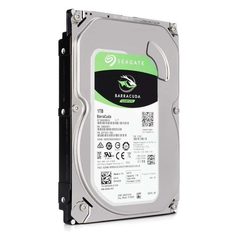 Seagate Barracuda ST1000DM014 - Disco duro - 1 TB - interno - 3.5" - SATA 6Gb/s - 7200 rpm - búfer: 256 MB