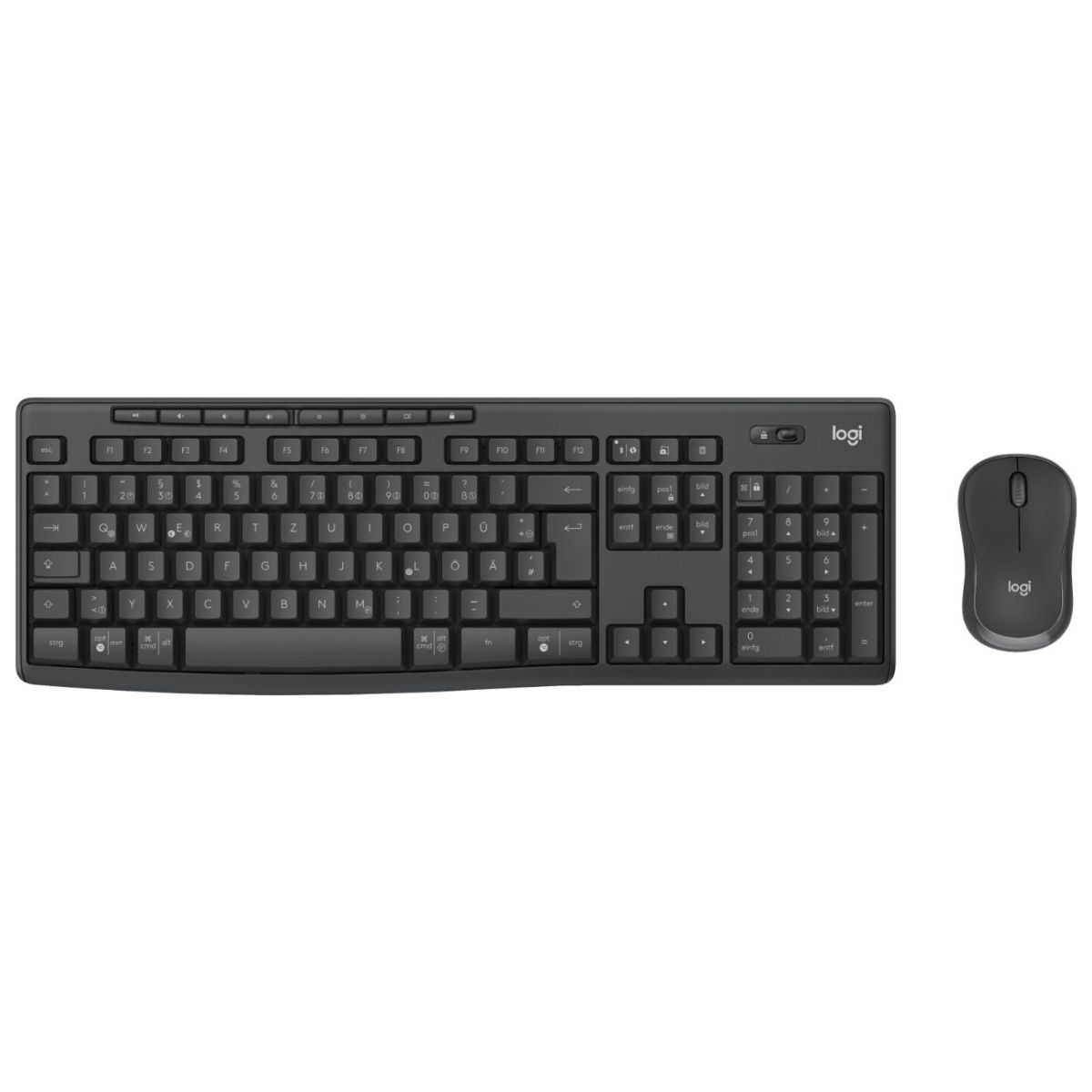 Logitech - Keyboard and mouse set - Wireless - Graphite - MK370 Combo for Business Span