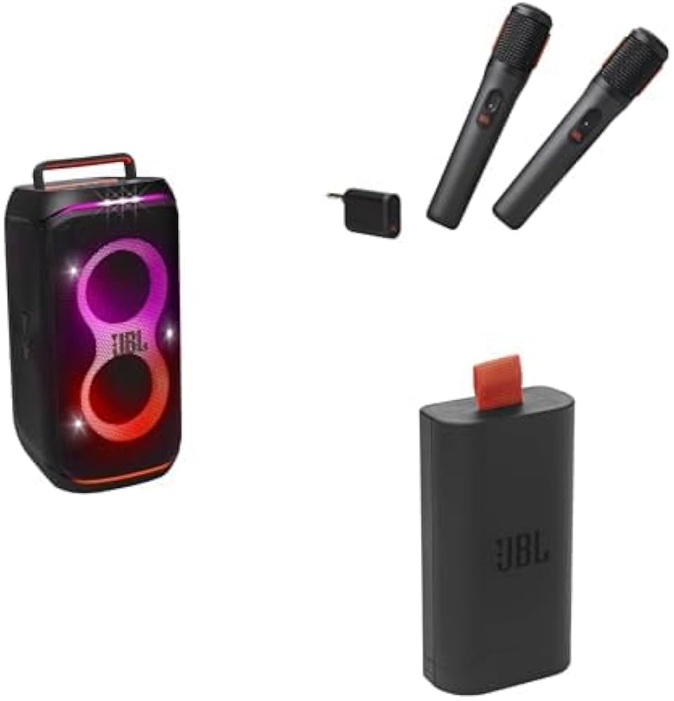 JBL PartyBox Club 120 - Altavoz de fiesta - para uso portátil - inalámbrico - Bluetooth - controlado por aplicación - 160 vatios - 2 vías - negro