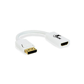 Xtech - Display adapter - 20 pin DisplayPort - 19 pin HDMI Type A - Black - Dis Pt (m) to HDMI (f) XTC-378