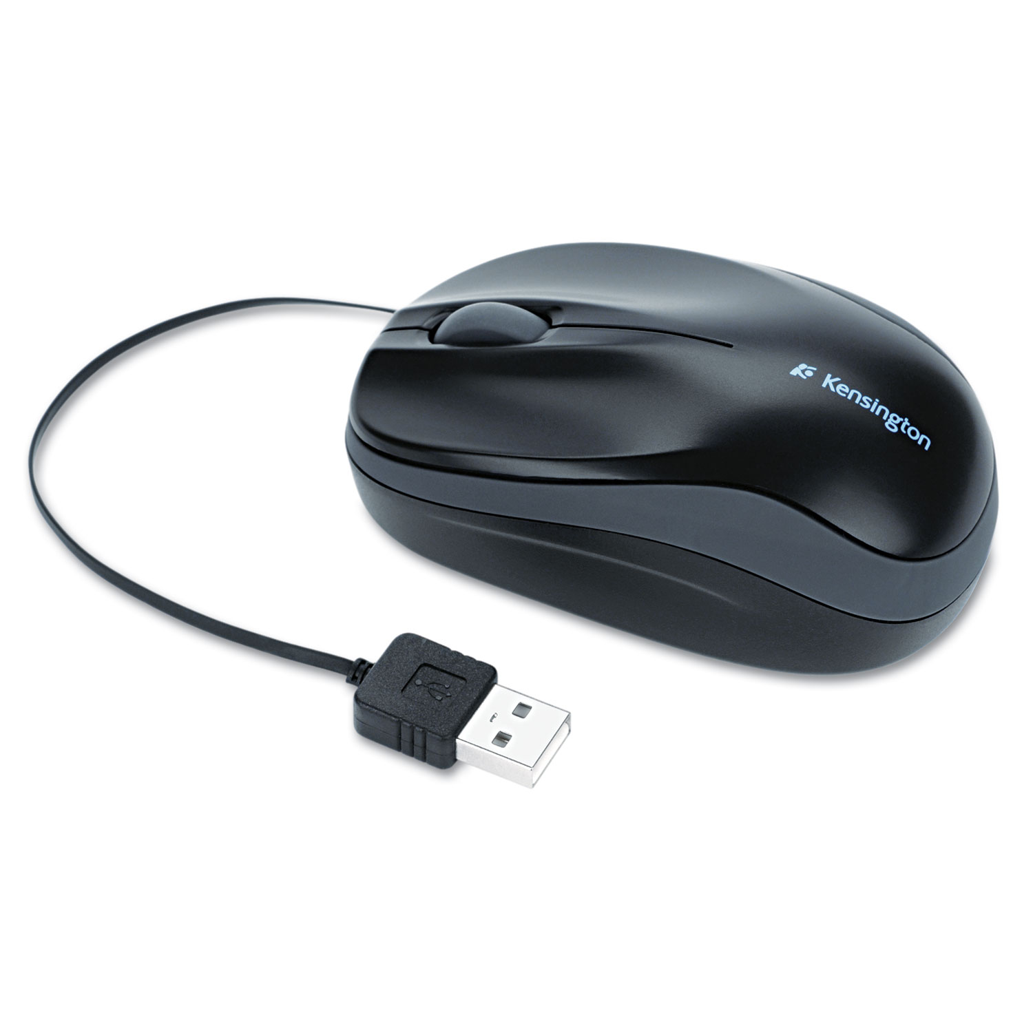 Kensington Pro Fit Mobile - Mouse - right and left-handed - laser - 2 buttons - wireless - 2.4 GHz - USB wireless receiver - black