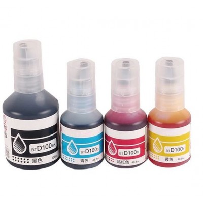 Brother - BTD100CMYK - Ink Bottle - Color (cyan, magenta, yellow, black) - Pack of 4 bottles