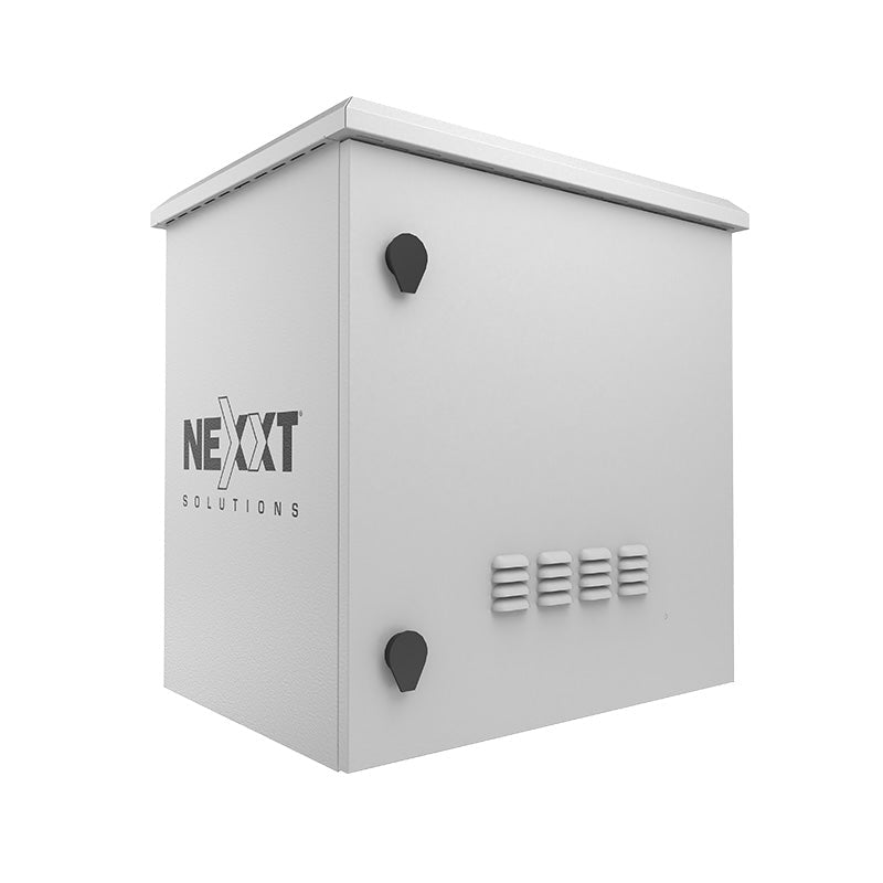 Nexxt Solutions Infrastructure - Outdoor Pole Mount Cabinet - SPCC steel - Light gray powder coat - Incluye acc montaj barra tierr