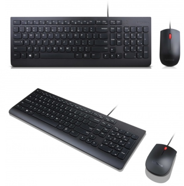 Lenovo - Keyboard and mouse set - Essential Wired Combo