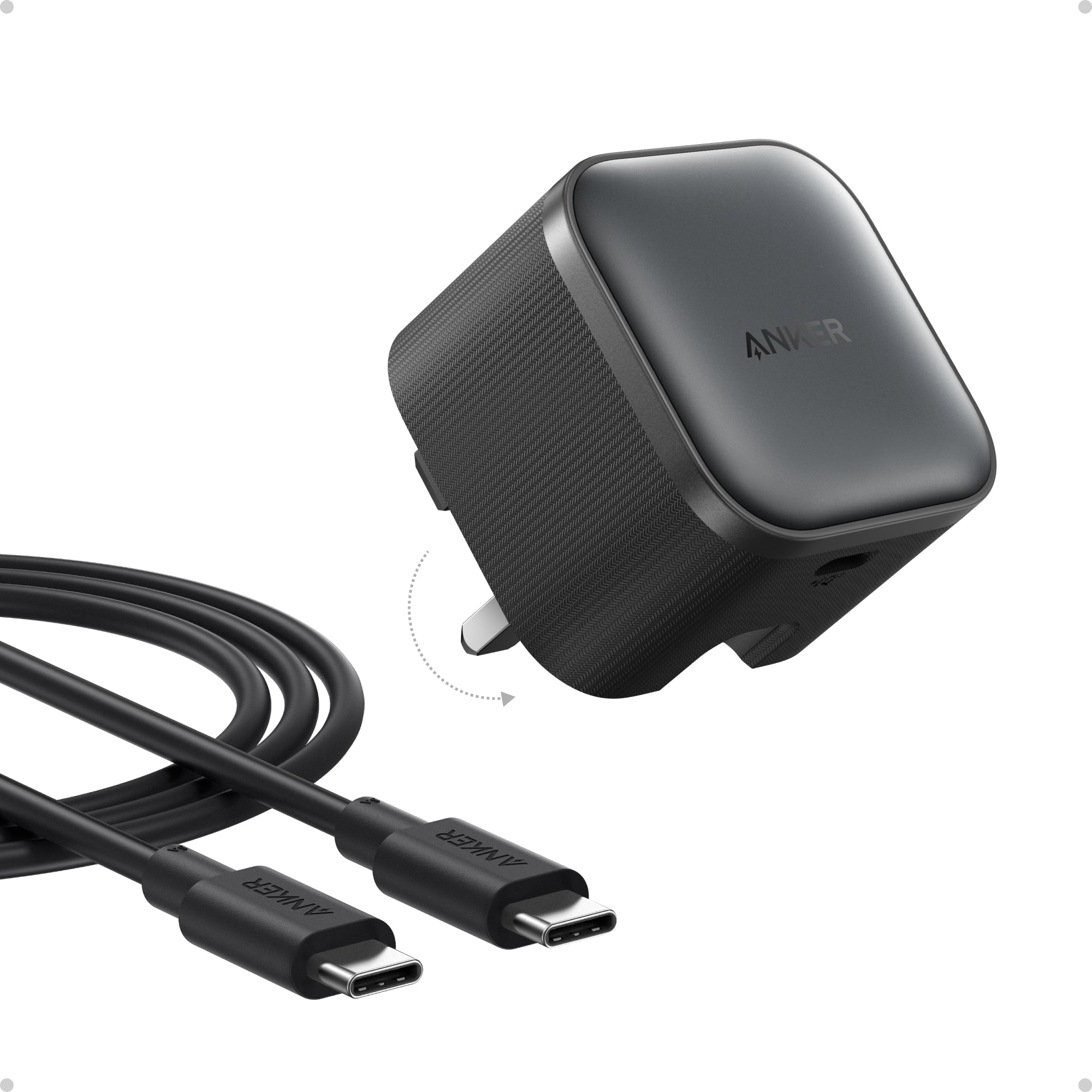 Anker - charger. - Nano Charger (45W) - Black