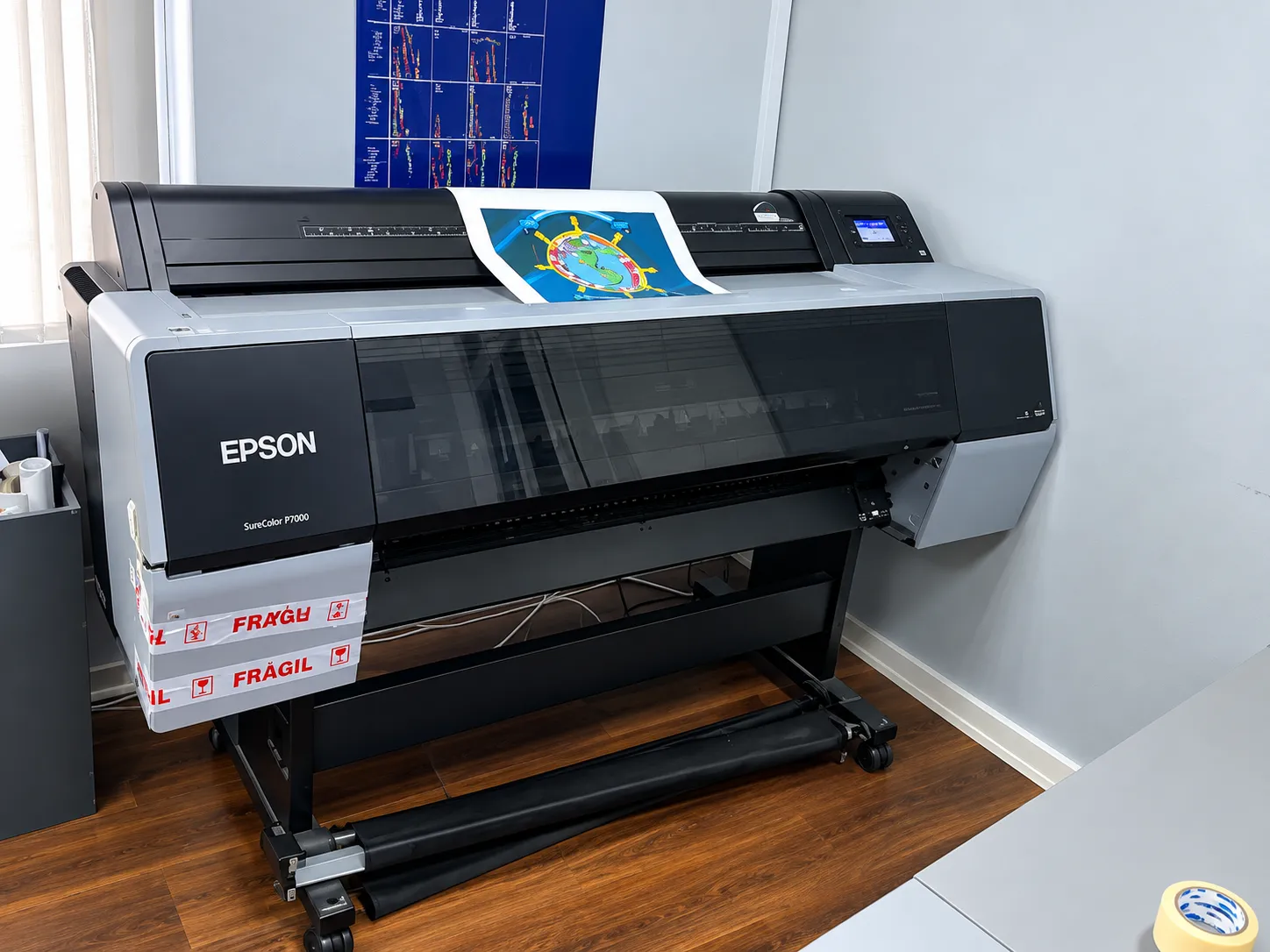 Plotter Epson de gran formato en revisión técnica
